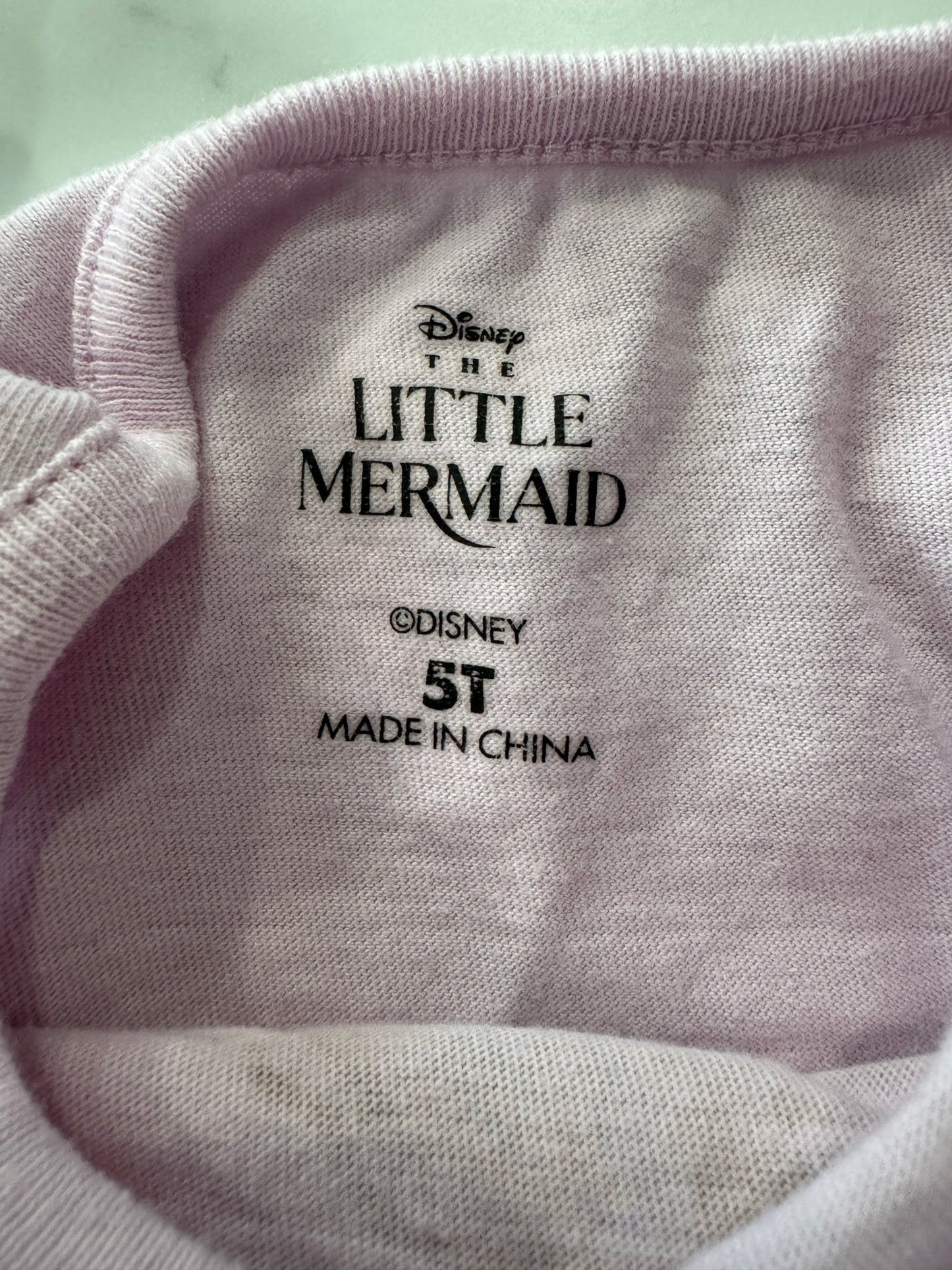 Little Mermaid Pink Sleeveless Tee 5T - Haven on Summer HillGirl's Apparel