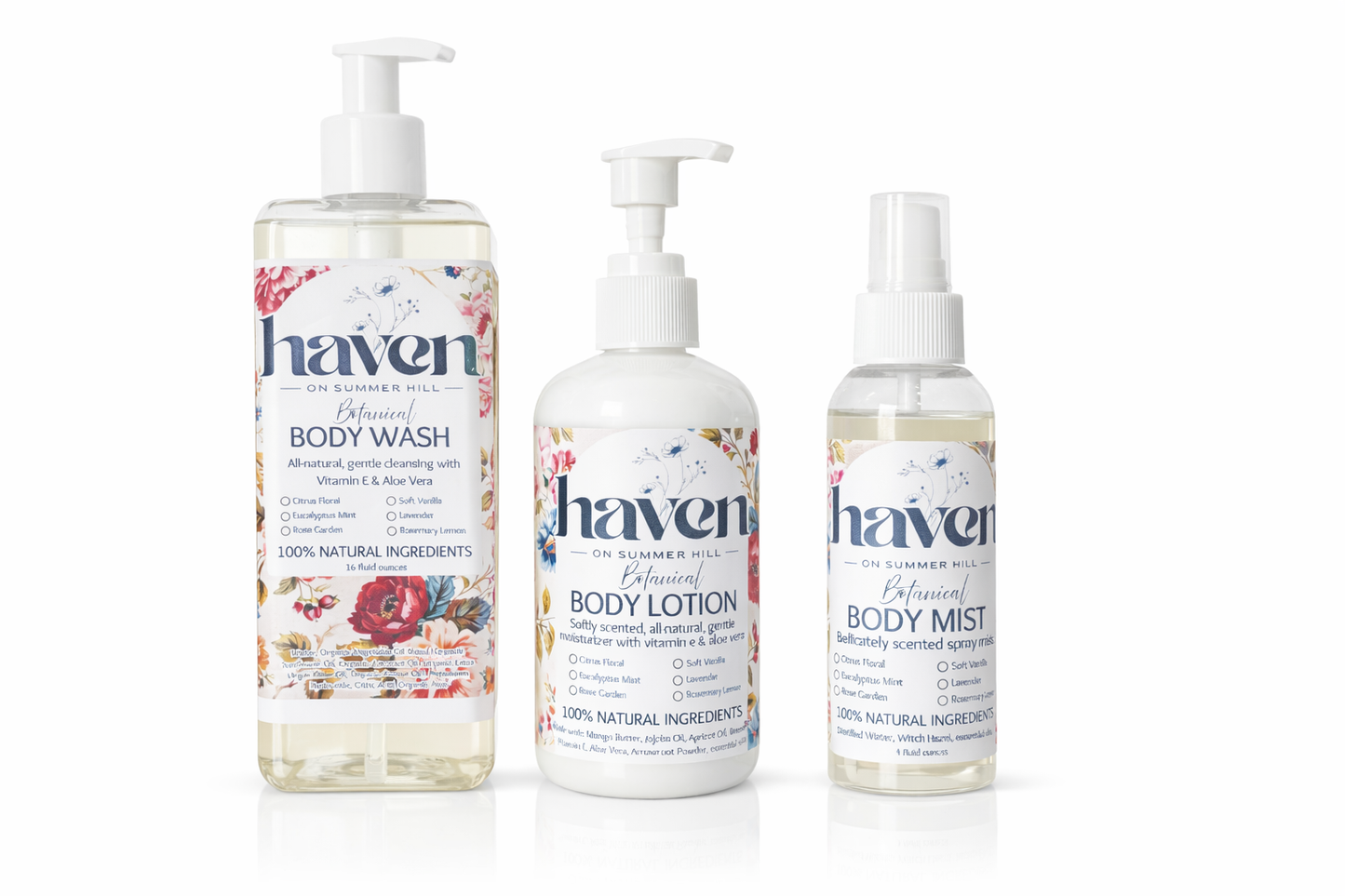 All Natural Botanical Body Mist