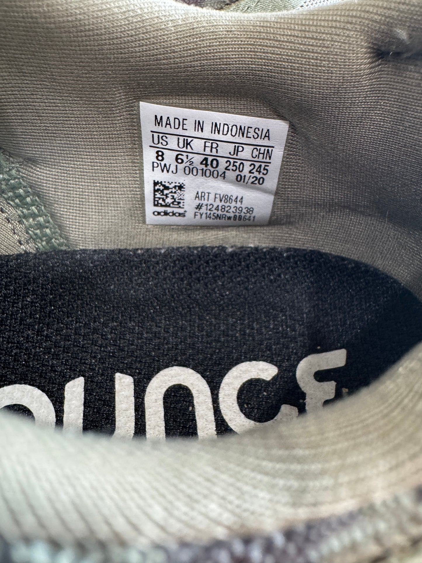 Olive Green Camo Adidas Women's Sneaker, Like New - Size 8
