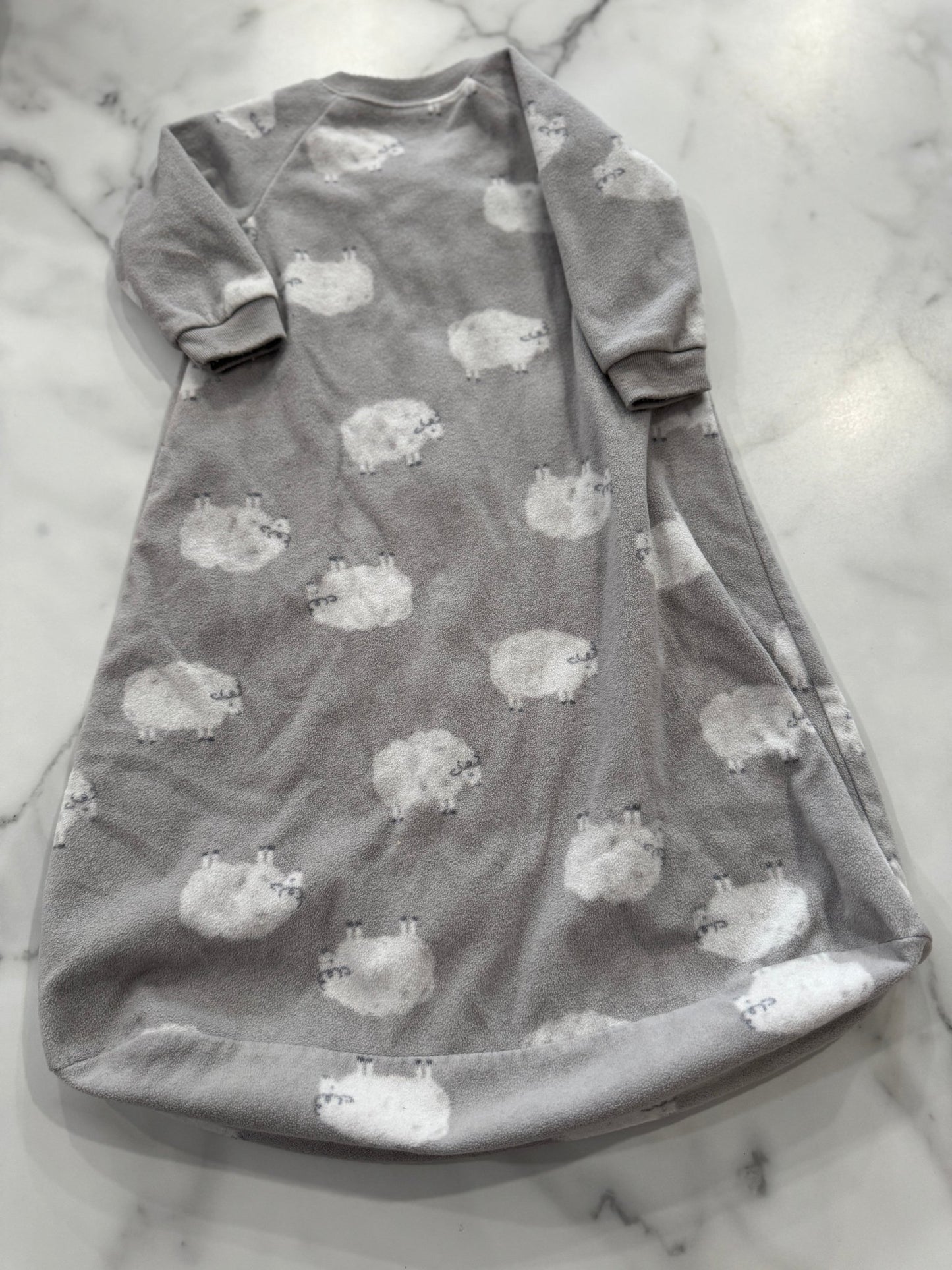 Grey Fleece Zippered Sleep Sack 3 - 6 Months - Haven on Summer HillBaby Boy
