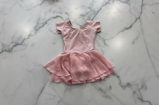 Front - Lined Pink Skirted Leotard 4T - Haven on Summer HillGirl's Apparel