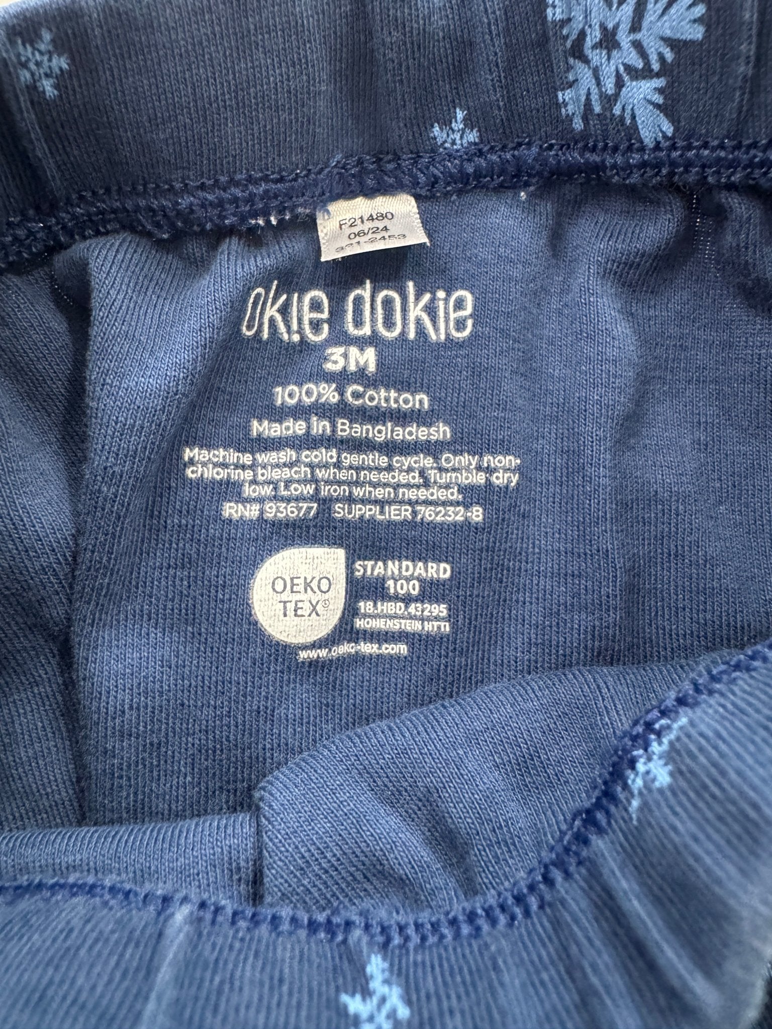 Navy Snowflakes Pants 3 Months - Haven on Summer HillBaby Boy