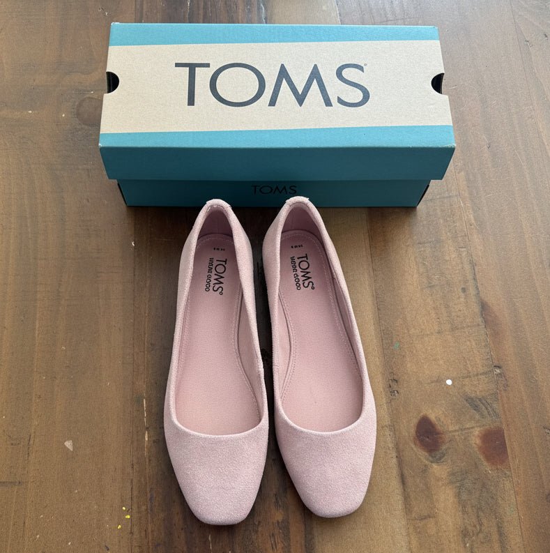 TOMS Beige Pink Flats - New Without Tags, Women's 8 - Haven on Summer HillWomen's Shoes