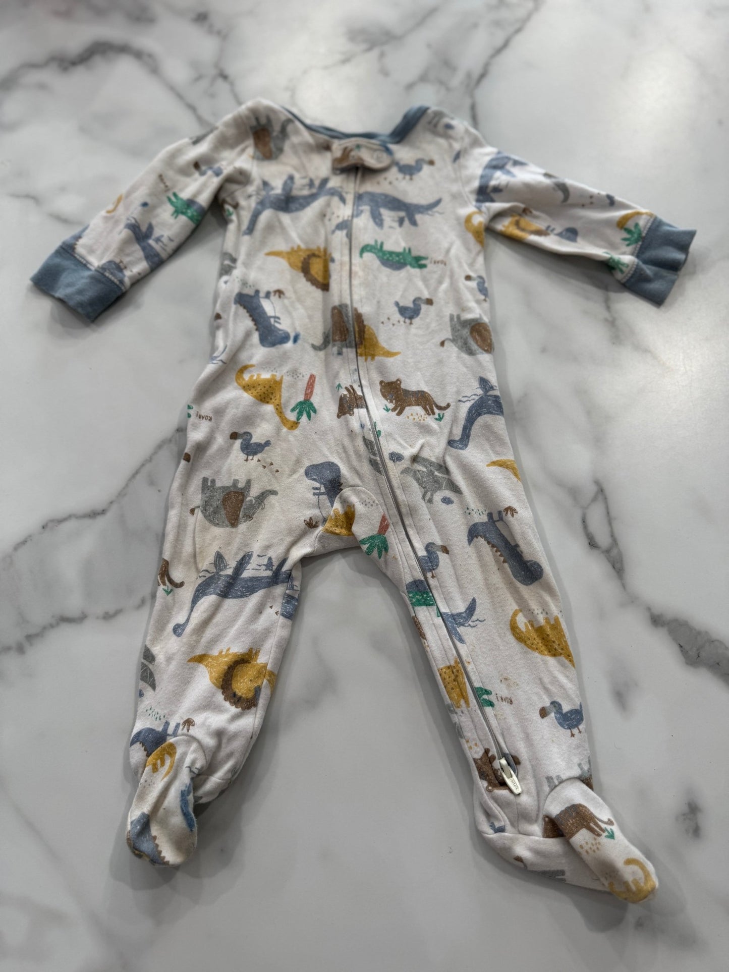 Dino Print Zip - up Sleeper 6 Month - Haven on Summer HillDollar Bin