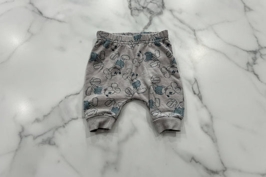 Grey Mickey Print Infant Joggers 3 Months - Haven on Summer HillBaby Boy