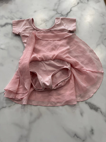 Front - Lined Pink Skirted Leotard 4T - Haven on Summer HillGirl's Apparel