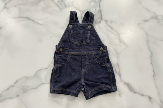Blue Denim Soft Stretchy Overall Shorts 12 Months - Haven on Summer HillBaby Boy