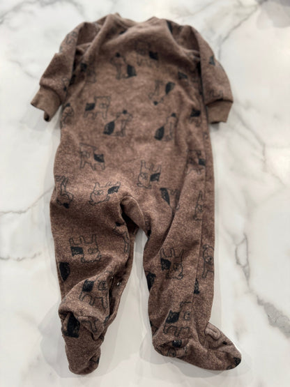Brown Puppy Feet Sleeper 3 - 6 Months - Haven on Summer HillBaby Boy
