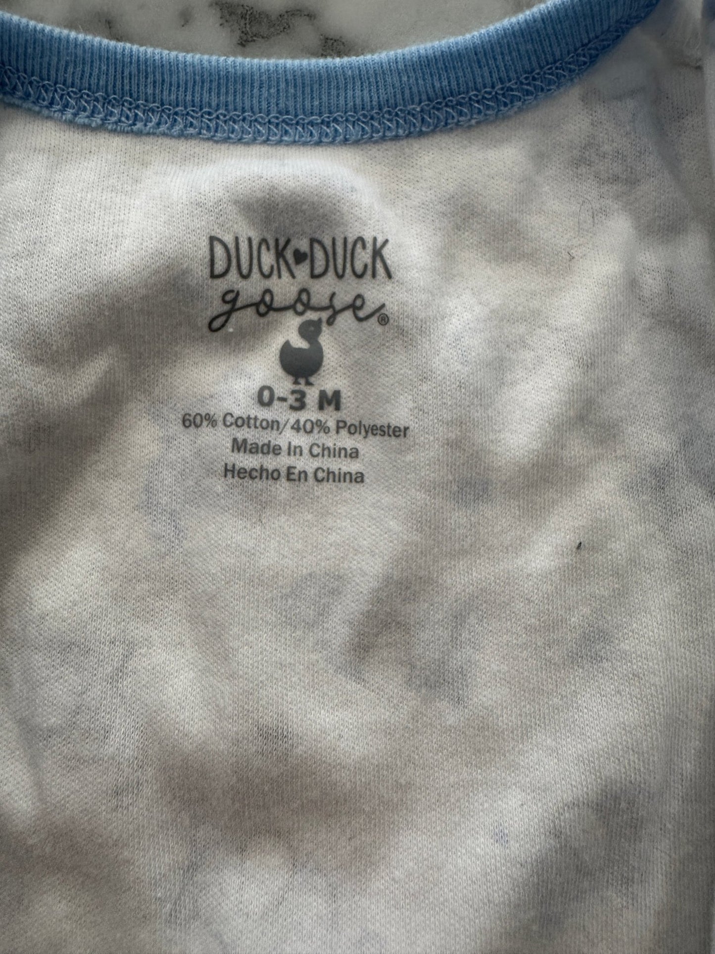 Infant Baby Blue Trim Sleeper 0 - 3 Months - Haven on Summer HillBaby Boy