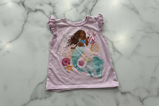 Little Mermaid Pink Sleeveless Tee 5T - Haven on Summer HillGirl's Apparel