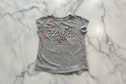 Girls Grey Barbie Tee, 5T - Haven on Summer HillGirl's Apparel