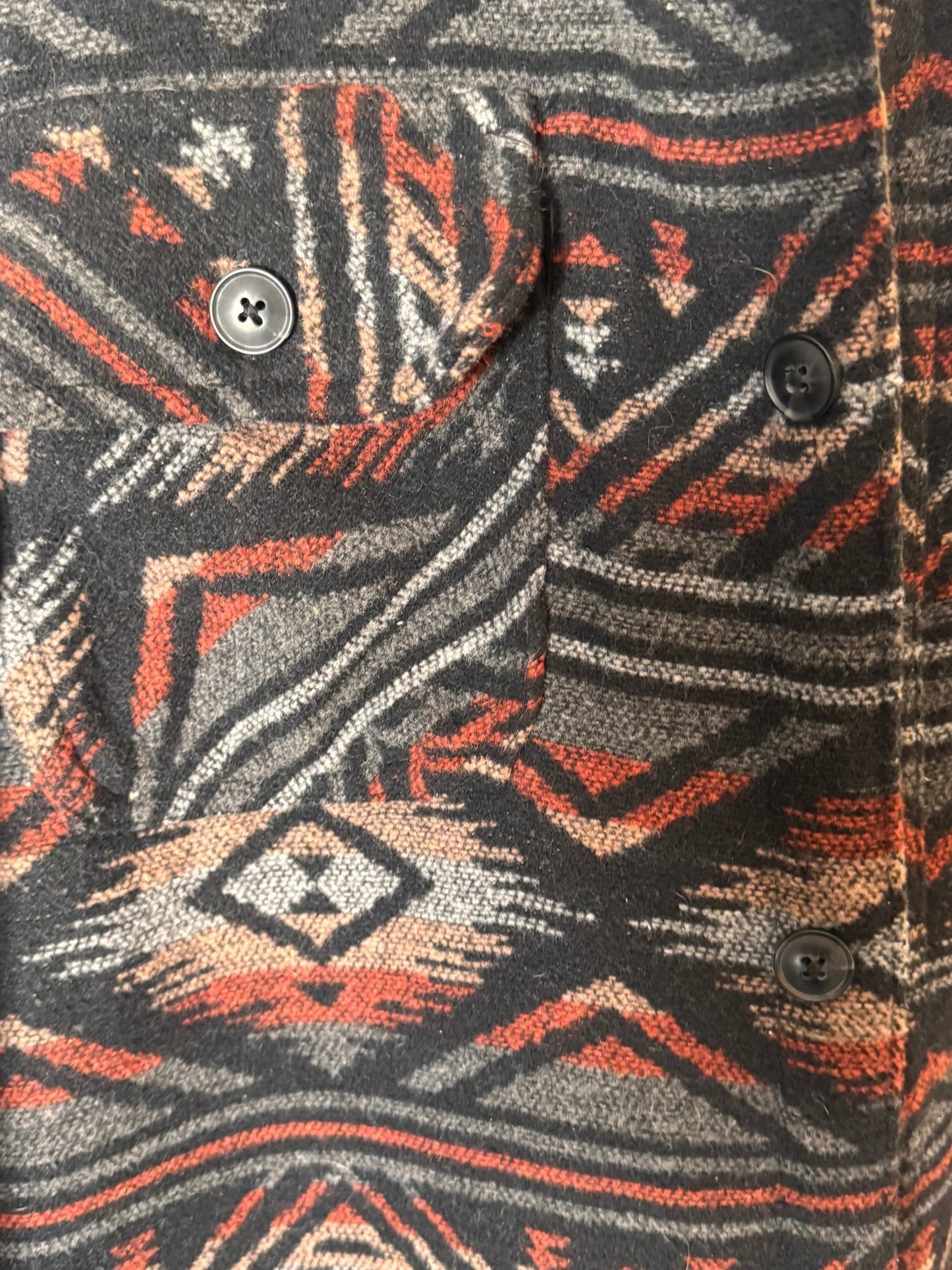 Southwest Print Sherpa Lined Button Up Men's Jacket 2XL - Haven on Summer HillMen's Apparel