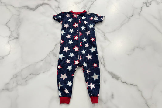 Stretchy, Footless Short - Sleeve Zip - up Star Jumper 6 - 9 Months - Haven on Summer HillBaby Boy