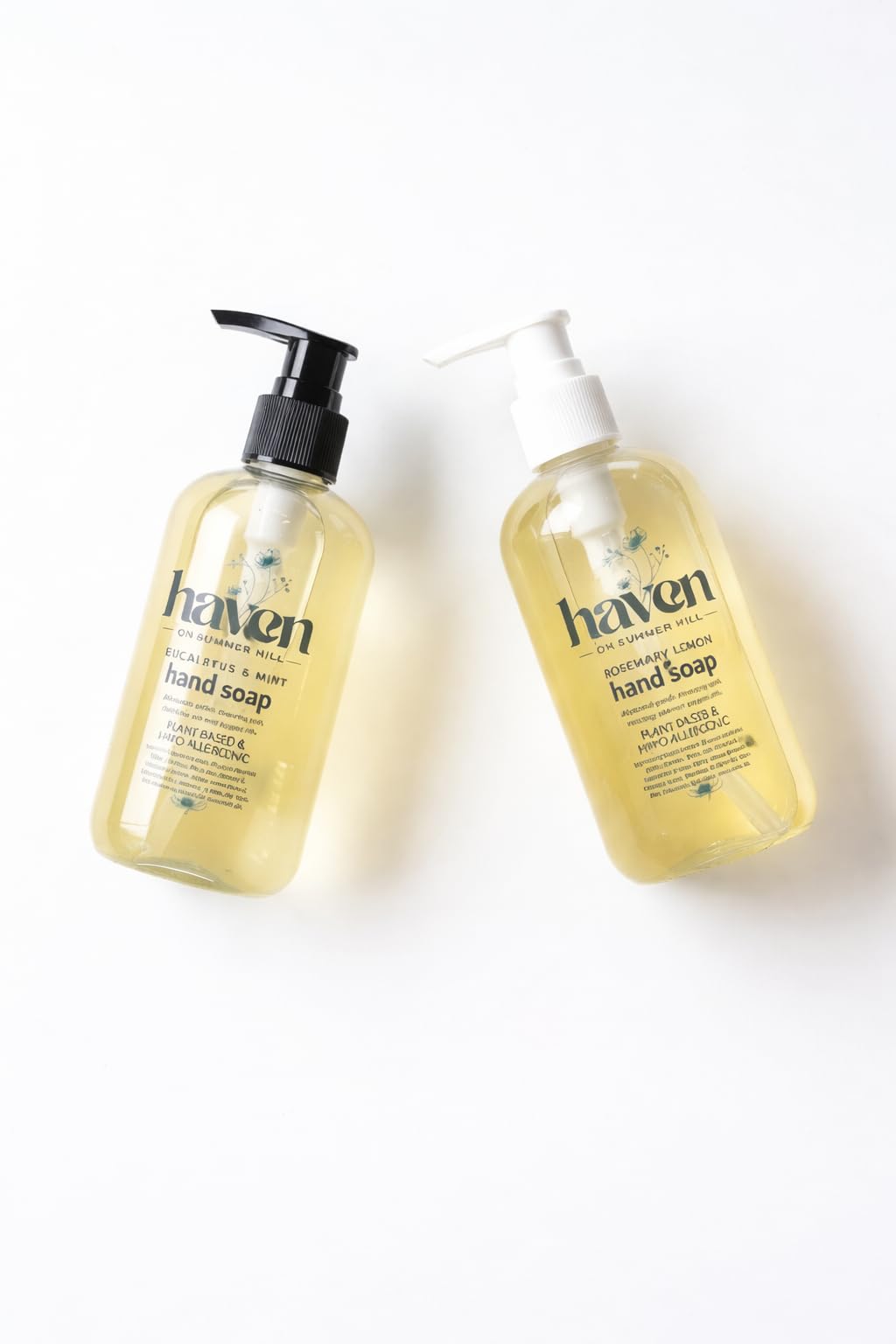 Haven Blue All Natural Hand Soap 2 - Pack Set - Haven on Summer HillHand SoapEucalyptus Mint x 2
