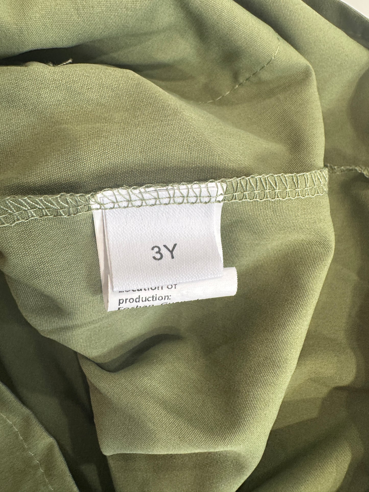 Olive Ruffle Hem Skirt 3/4T