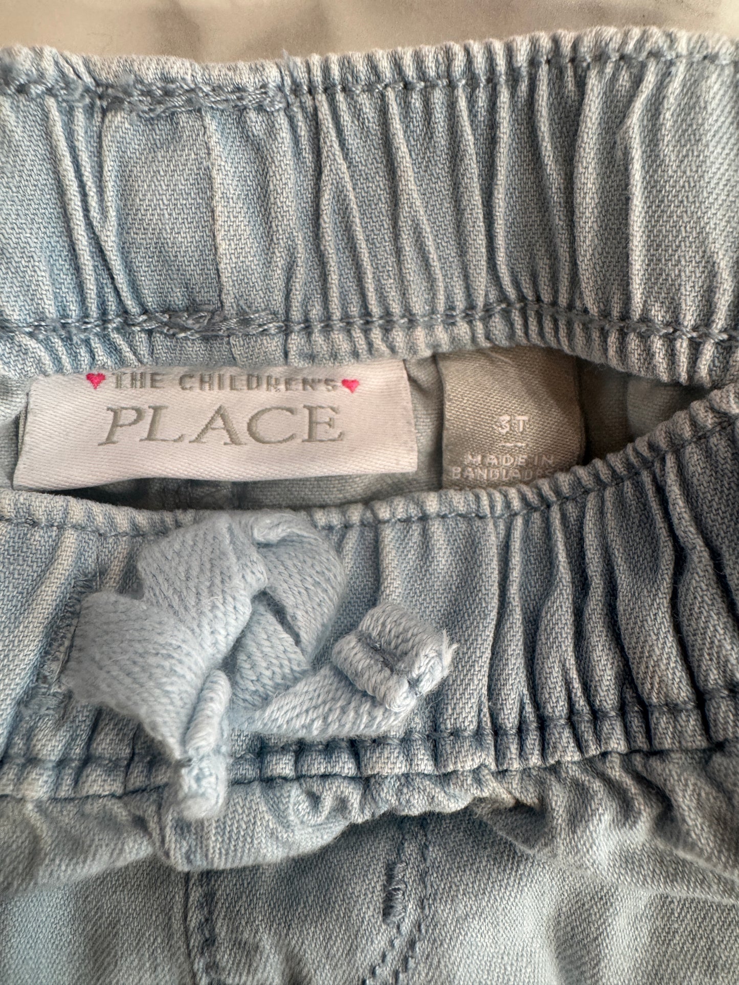 Set of 2 Denim Cozy Shorts with Front Tie 3T