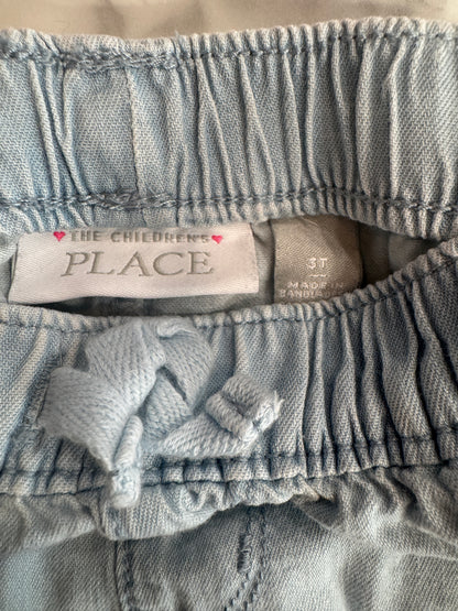 Set of 2 Denim Cozy Shorts with Front Tie 3T