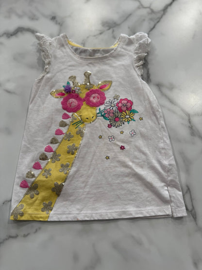 Ruffle Sleeve Giraffe Tank 4T - Haven on Summer HillDollar Bin