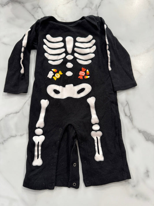 Black Skeleton Halloween Jumper 12 Months - Haven on Summer HillBaby Boy