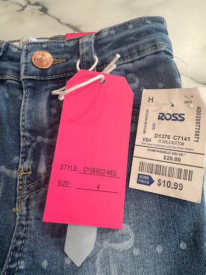 Fit and Flair Jeans with Ribbon Print 4T