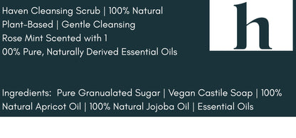 Haven Blue Rose Mint Sugar Scrub Set, 100% Plant - Derived - Haven on Summer HillSugar ScrubSet of 2 Signature Box