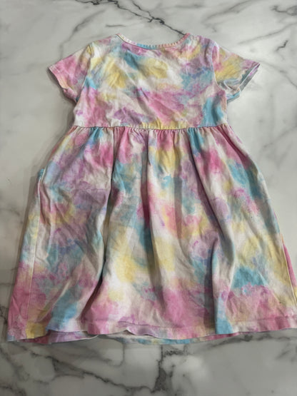 Tie Dye T-Shirt Dress with Pockets 5T