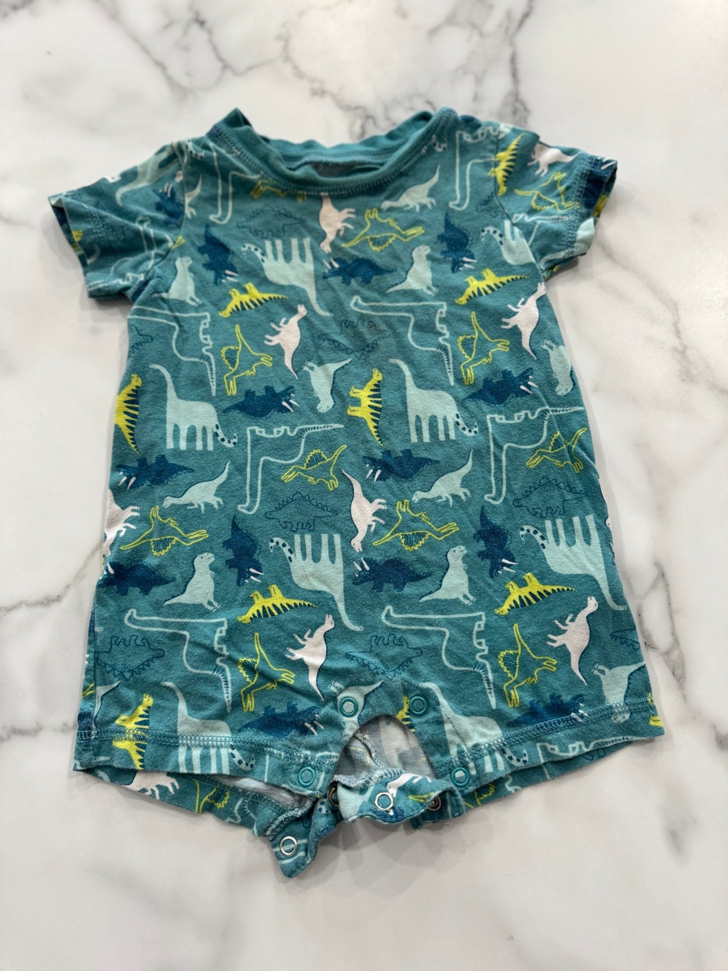 Dino Print Teal Jumper - Haven on Summer HillDollar Bin