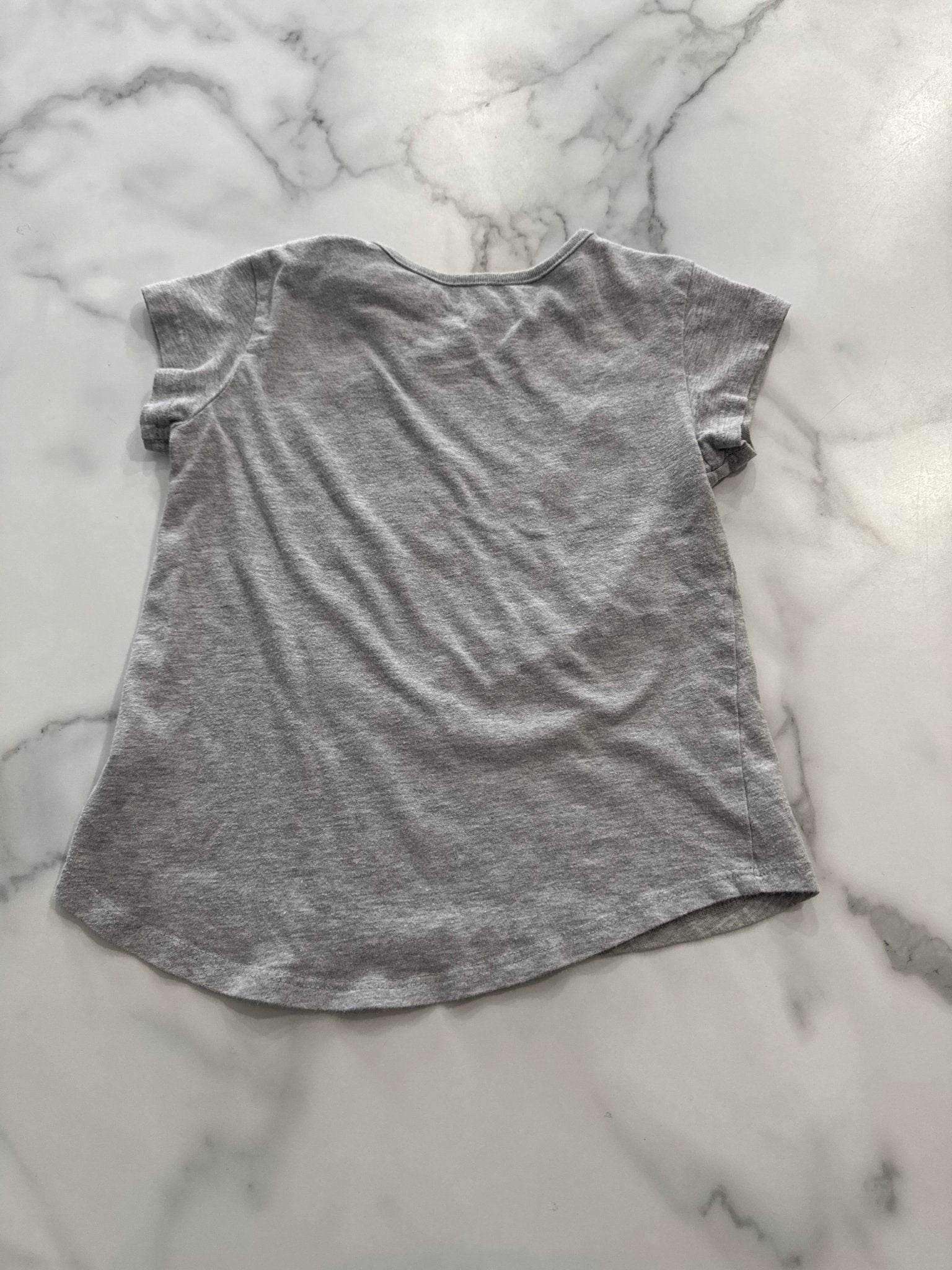 Girls Grey Barbie Tee, 5T - Haven on Summer HillGirl's Apparel