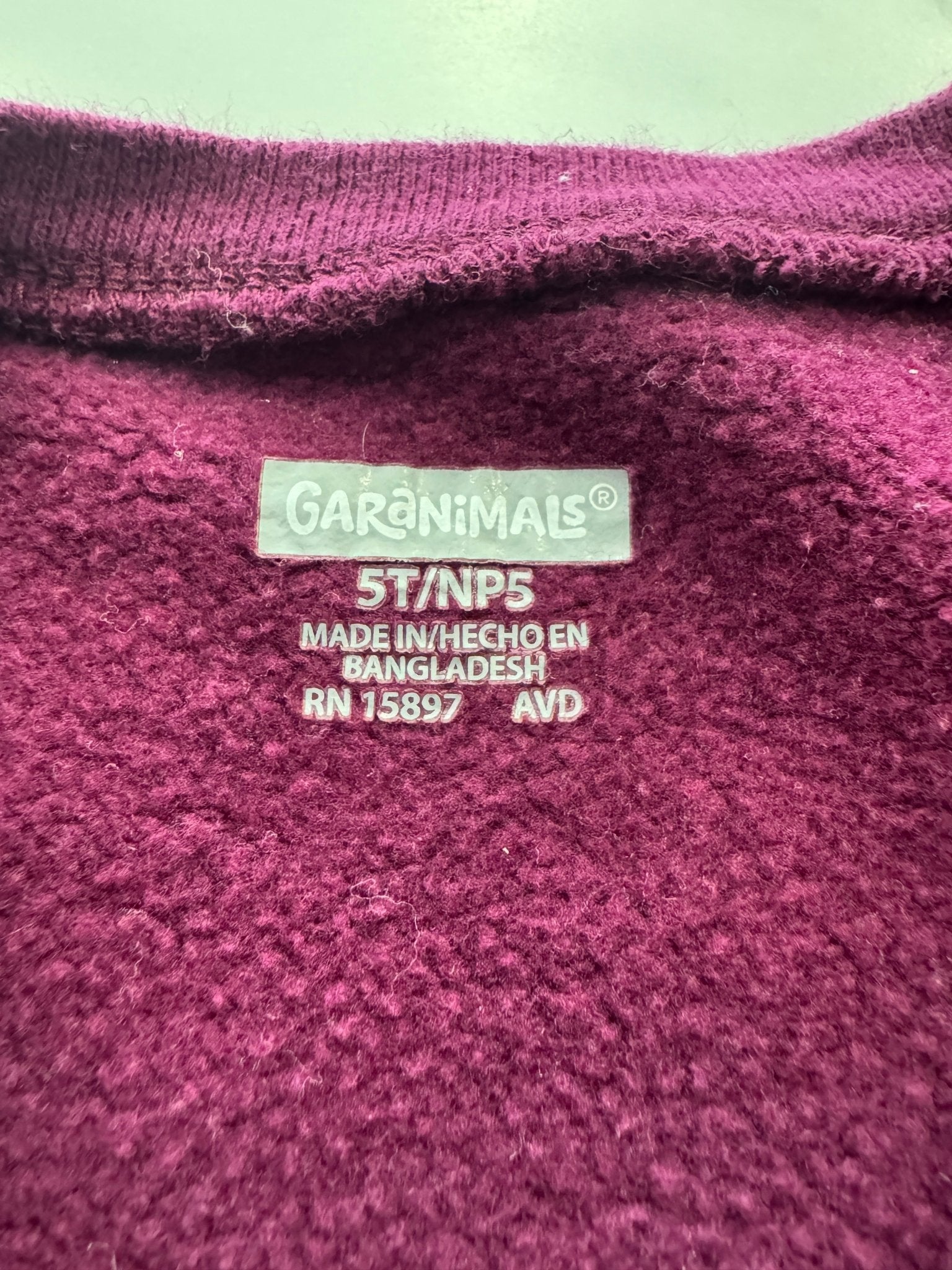Burgundy Totally Beautiful Sweatshirt 5T - Haven on Summer HillGirl's Apparel