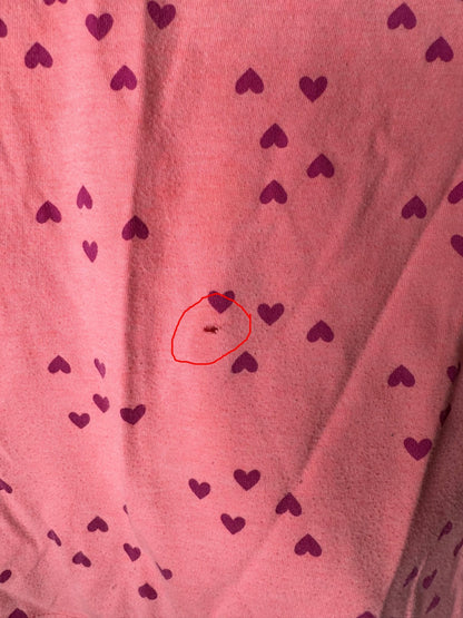 Pink Hearts Tee XS 4/5 - Haven on Summer HillDollar Bin