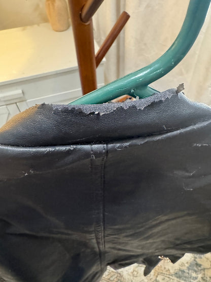 Faux Leather Bomber Jacket (Collar Damage), Women's Small - Haven on Summer HillWomen's Apparel
