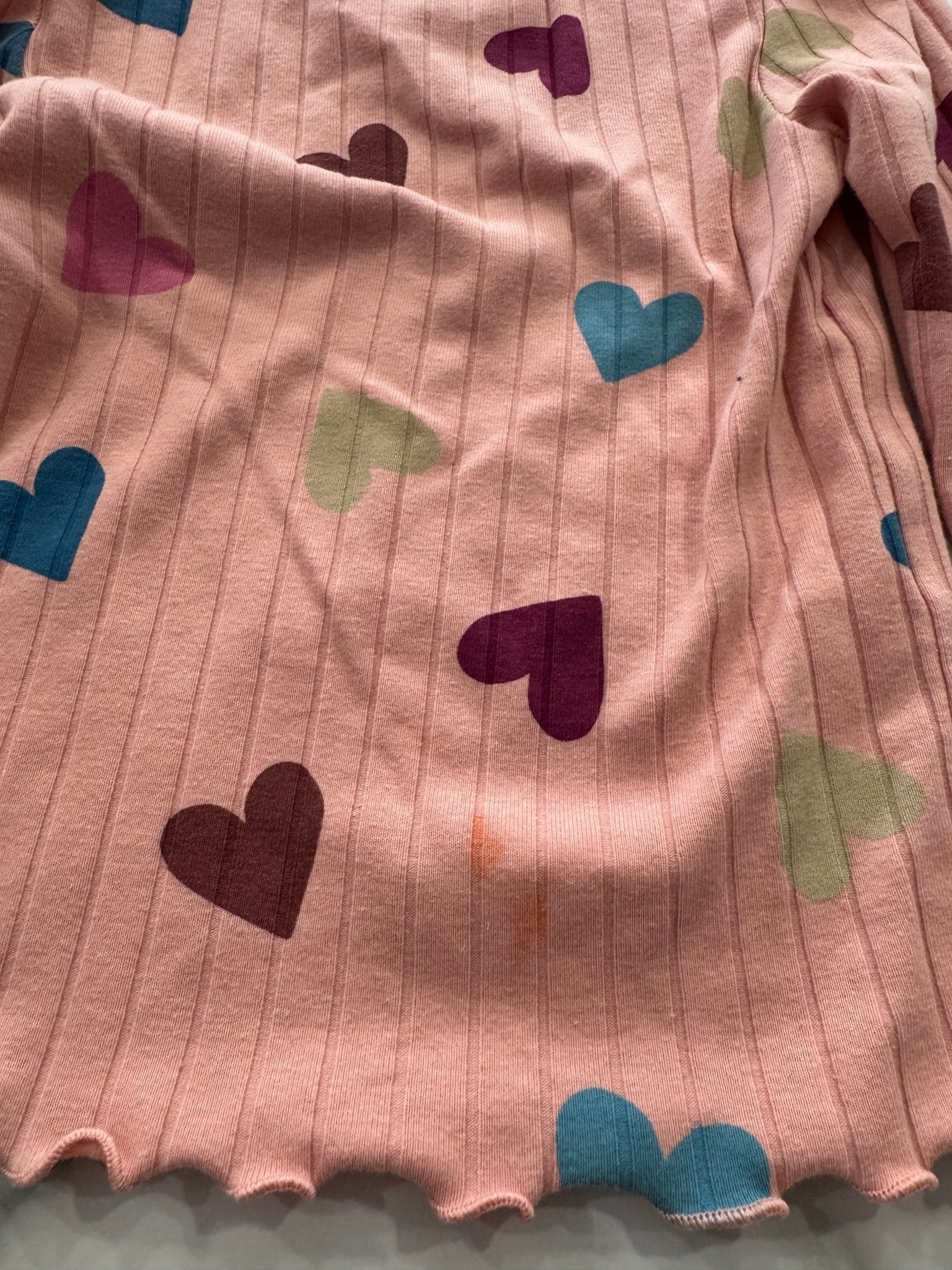 Heart Print Long Sleeve Tee - Haven on Summer HillDollar Bin
