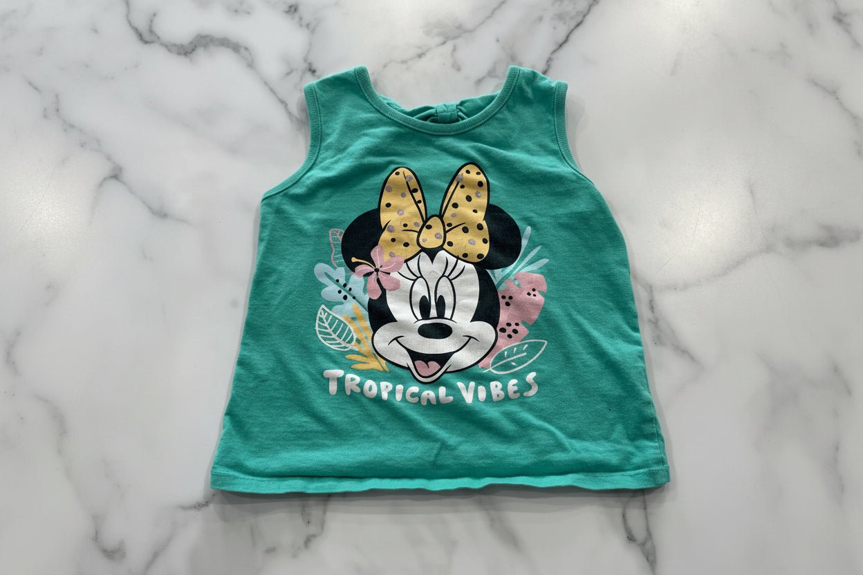 Teal Minnie Bow Back Tank 4T - Haven on Summer HillGirl's Apparel