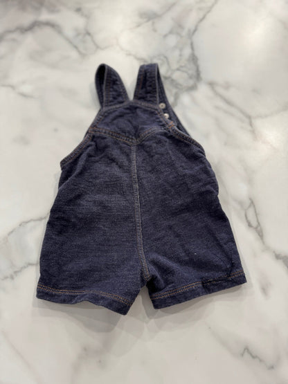 Blue Denim Soft Stretchy Overall Shorts 12 Months - Haven on Summer HillBaby Boy