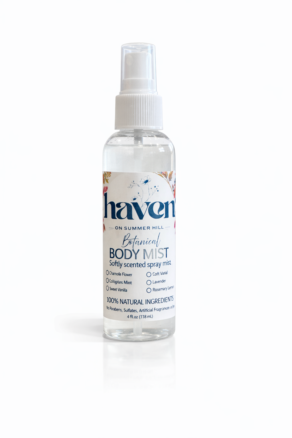 All Natural Botanical Body Mist