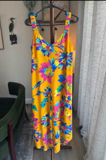 Tropical, Flowy Zip - Back Jumper, Women's Large - Haven on Summer HillWomen's Apparel