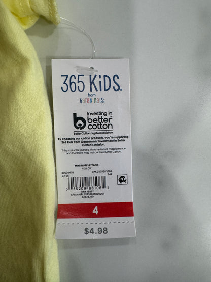 Greetings From Paradise Yellow New with Tags Tank 4T