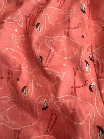 Coral Flamingo Soft Shorts 2/3T