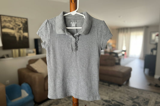 Children's Place Grey Collar Shirt 5/6 - Haven on Summer HillGirl's Apparel