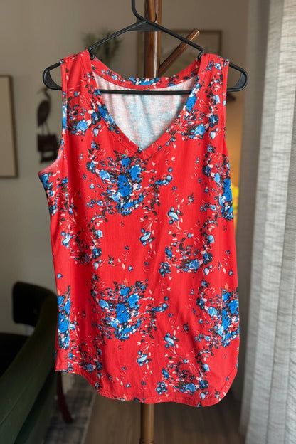 Long Length Red Tunic Tank, Women's XL - Haven on Summer HillWomen's Apparel