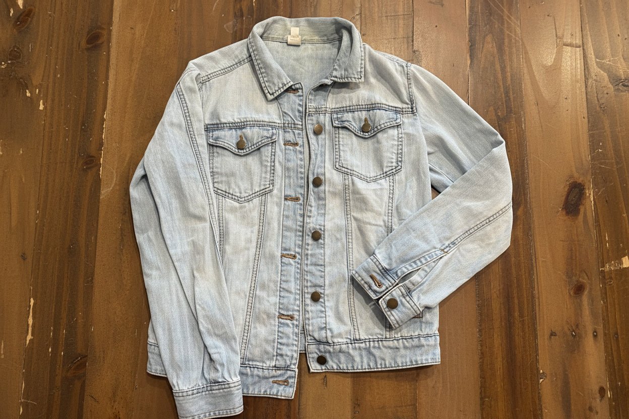 Light - Wash, Light - Weight Jean Jacket Women's Small (Discount: Neck Discoloration) - Haven on Summer HillWomen's Apparel