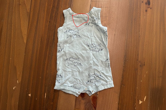 Light Grey Blue Shark Jumper, 6 Months - Haven on Summer HillDollar Bin
