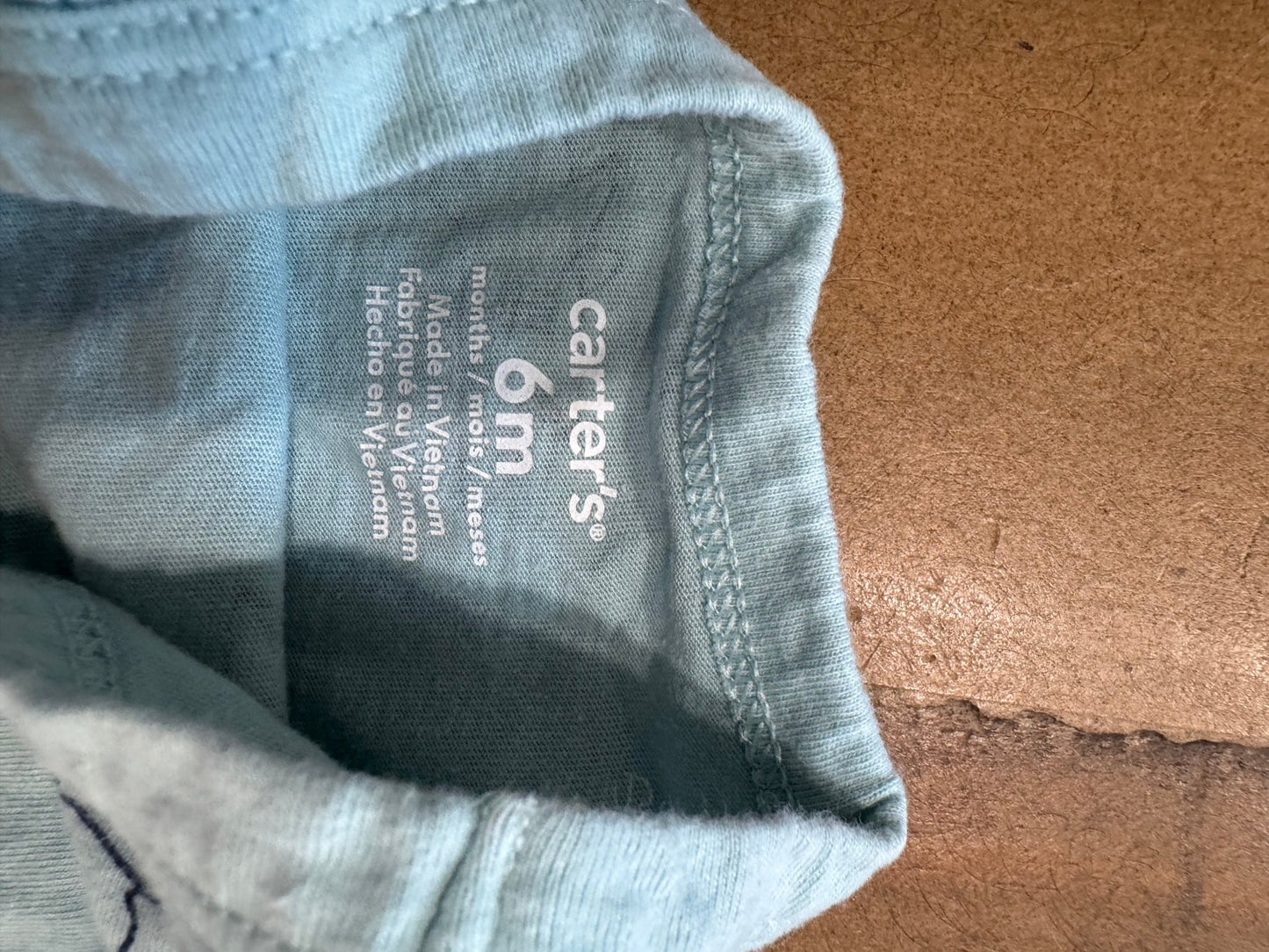 Light Grey Blue Shark Jumper, 6 Months - Haven on Summer HillDollar Bin
