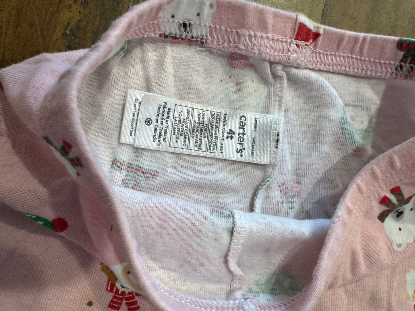 Pink Holiday Sleep Pants 4T - Haven on Summer HillDollar Bin