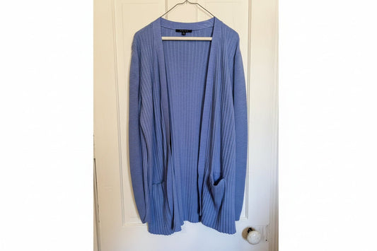 Ultra Soft, Thick Blue Cardigan with Front Pockets, Women's XL - Haven on Summer HillWomen's Apparel