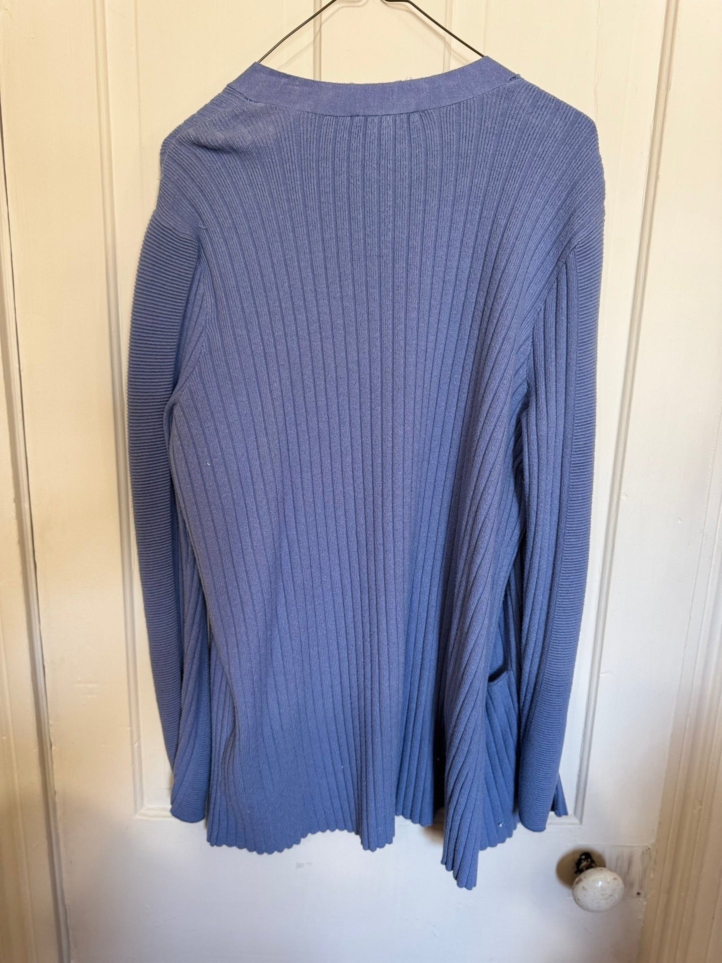 Ultra Soft, Thick Blue Cardigan with Front Pockets, Women's XL - Haven on Summer HillWomen's Apparel