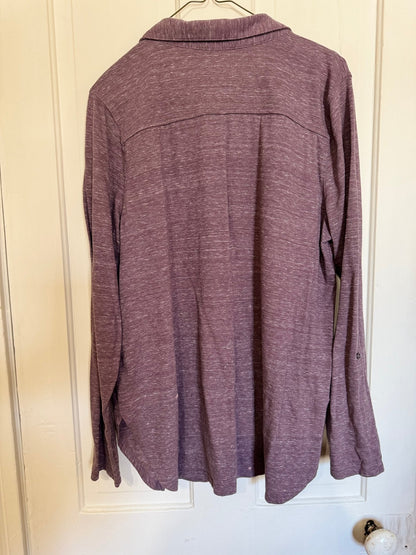 Maroon Heather Soft Button Up Tunic Women's XL - Haven on Summer HillWomen's Apparel