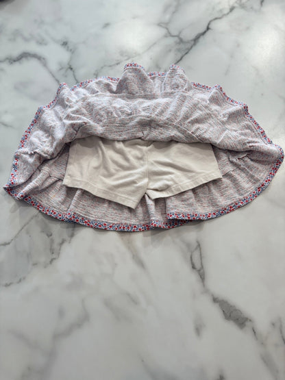 Blue and Red Ditsy Floral Ruffle Tiered Skort, 4/5T - Haven on Summer HillGirl's Apparel