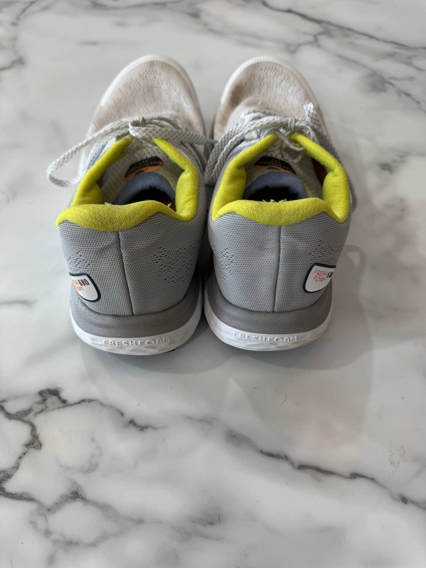 White and Lime Green New Balance Women's 8 - Haven on Summer HillWomen's Shoes