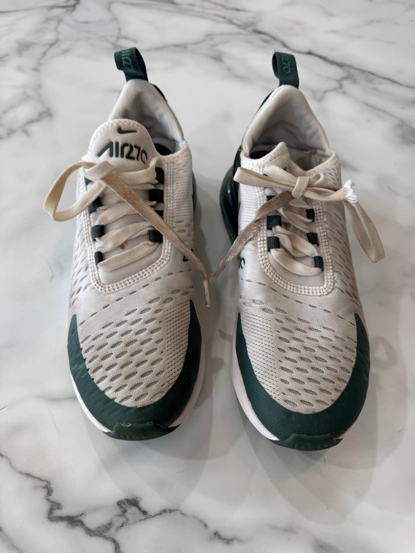 Green and White Nike Tennis Shoe Women's 7.5 - Haven on Summer HillWomen's Shoes